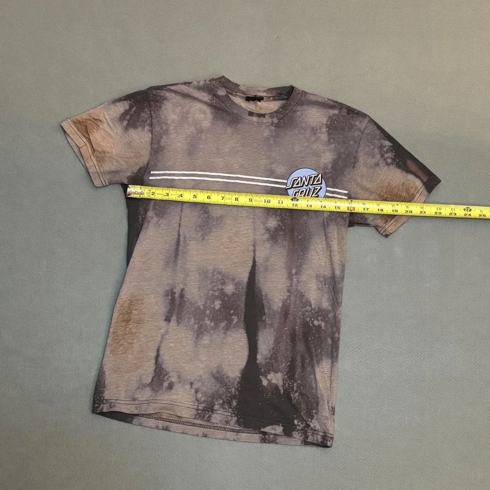 Santa Cruz Tie Dye Gray Brown Youth Large Tshirt